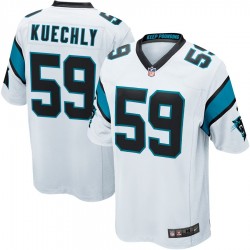 NFL Carolina Panthers Luke Kuechly 59 Nike White Jersey