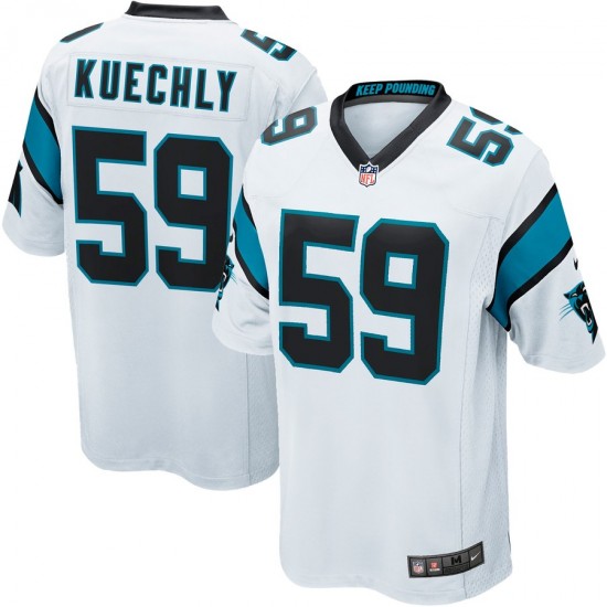 NFL Carolina Panthers Luke Kuechly 59 Nike White Jersey