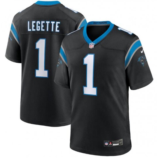 NFL Carolina Panthers Xavier Legette Nike Black 2024 First Round Pick Jersey