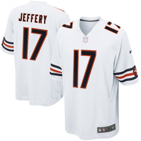 NFL Chicago Bears Alshon Jeffery 17 Nike White Jersey