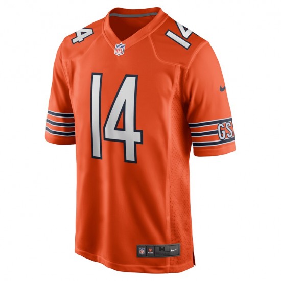 NFL Chicago Bears Andy Dalton 14 Nike Orange 2021 Draft Jersey