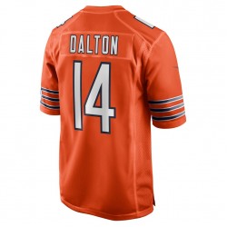 NFL Chicago Bears Andy Dalton 14 Nike Orange 2021 Draft Jersey