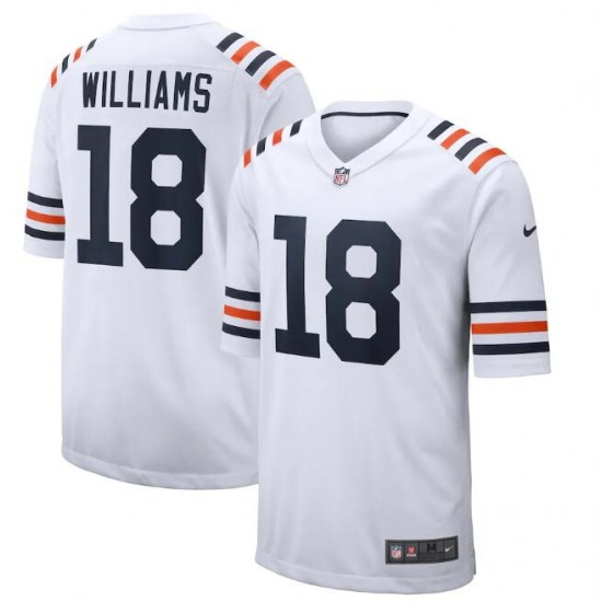 NFL Chicago Bears Caleb Williams Nike White 2024 Draft 2nd Alternate Jersey