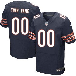 NFL Chicago Bears Custom Navy Jersey