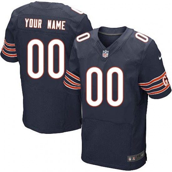NFL Chicago Bears Custom Navy Jersey