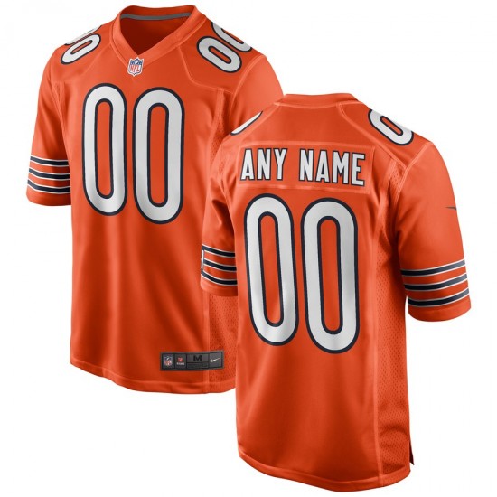 NFL Chicago Bears Custom Nike Orange Jersey