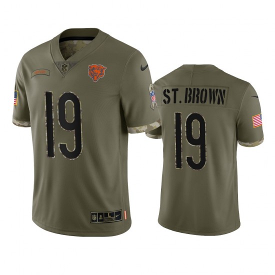 NFL Chicago Bears Equanimeous St Brown 19 Nike 2022 Salute to Service Jersey