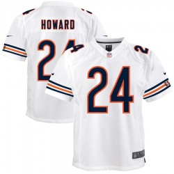 NFL Chicago Bears Jordan Howard 24 Nike White Jersey