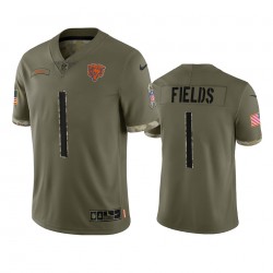 NFL Chicago Bears Justin Fields 1 Nike 2022 Salute to Service Jersey