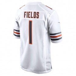 NFL Chicago Bears Justin Fields 1 Nike White 2021 Draft Jersey