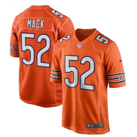 NFL Chicago Bears Khalil Mack 52 Nike Orange Jersey