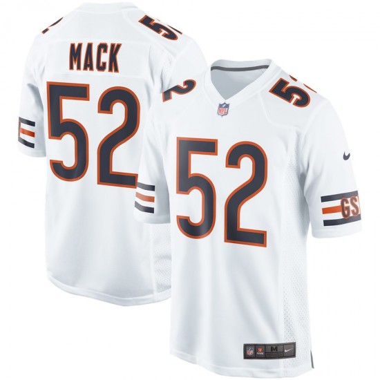 NFL Chicago Bears Khalil Mack 52 Nike White Jersey