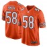 NFL Chicago Bears Roquan Smith 58 Nike Orange Jersey