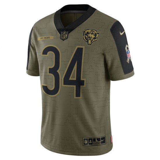 NFL Chicago Bears Walter Payton 34 Nike 2021 Salute to Service Jersey