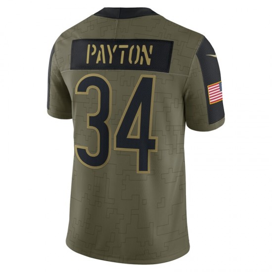 NFL Chicago Bears Walter Payton 34 Nike 2021 Salute to Service Jersey
