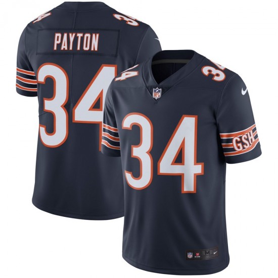 NFL Chicago Bears Walter Payton 34 Nike Navy Jersey