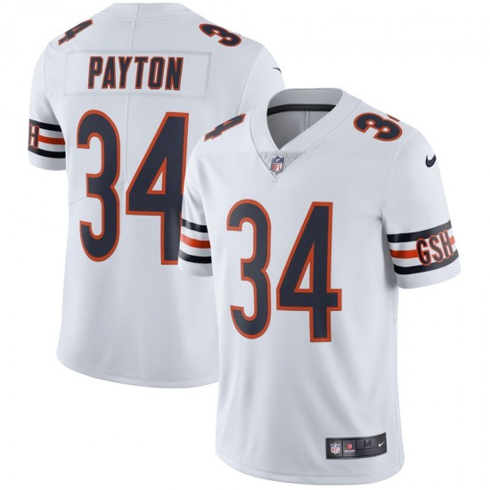 NFL Chicago Bears Walter Payton 34 Nike White Jersey