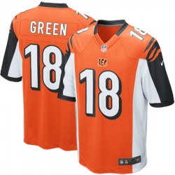 NFL Cincinnati Bengals A. J. Green 18 Nike Orange Jersey