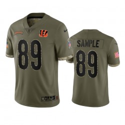 NFL Cincinnati Bengals Drew Sample 89 Nike 2022 Salute to Service Jersey
