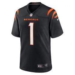 NFL Cincinnati Bengals Ja Marr Chase 1 Nike Black 2021 Draft Jersey
