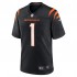 NFL Cincinnati Bengals Ja Marr Chase 1 Nike Black 2021 Draft Jersey