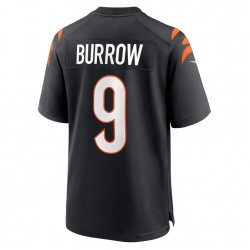 NFL Cincinnati Bengals Joe Burrow 9 Nike Black 2021 Draft Jersey