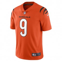 NFL Cincinnati Bengals Joe Burrow 9 Nike Orange 2021 Draft Jersey