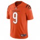 NFL Cincinnati Bengals Joe Burrow 9 Nike Orange 2021 Draft Jersey