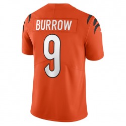 NFL Cincinnati Bengals Joe Burrow 9 Nike Orange 2021 Draft Jersey