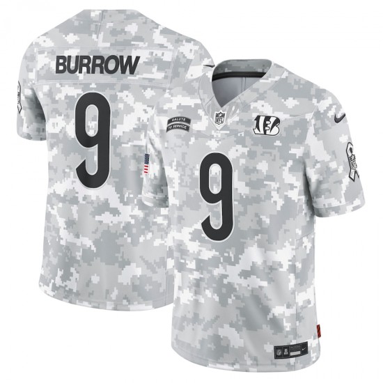 NFL Cincinnati Bengals Joe Burrow Nike 2024 Salute to Service Jersey