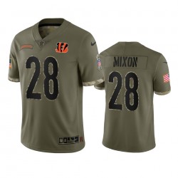NFL Cincinnati Bengals Joe Mixon 28 Nike 2022 Salute to Service Jersey