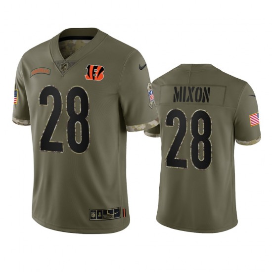 NFL Cincinnati Bengals Joe Mixon 28 Nike 2022 Salute to Service Jersey