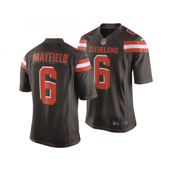 NFL Cleveland Browns Baker Mayfield 6 Nike Brown Jersey