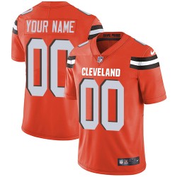 NFL Cleveland Browns Custom Orange Jersey