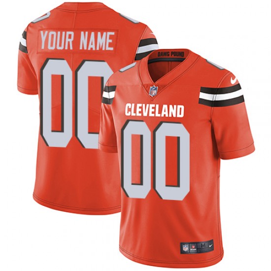 NFL Cleveland Browns Custom Orange Jersey