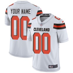 NFL Cleveland Browns Custom White Jersey