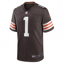 NFL Cleveland Browns Gregory Newsome II 1 Nike Brown 2021 Draft Jersey