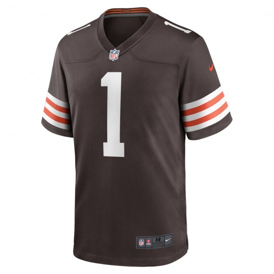 NFL Cleveland Browns Gregory Newsome II 1 Nike Brown 2021 Draft Jersey