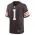 NFL Cleveland Browns Gregory Newsome II 1 Nike Brown 2021 Draft Jersey
