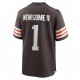 NFL Cleveland Browns Gregory Newsome II 1 Nike Brown 2021 Draft Jersey