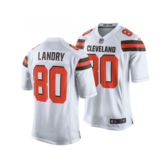 NFL Cleveland Browns Jarvis Landry 80 Nike White Jersey