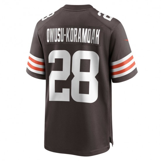 NFL Cleveland Browns Jeremiah Owusu-Koramoah 28 Nike Brown 2021 Draft Jersey