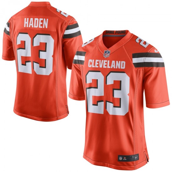 NFL Cleveland Browns Joe Haden 23 Nike Orange Jersey