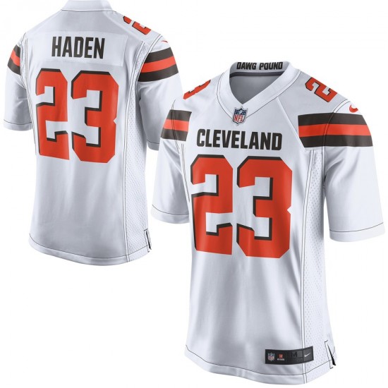 NFL Cleveland Browns Joe Haden 23 Nike White Jersey