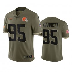 NFL Cleveland Browns Myles Garrett 95 Nike 2022 Salute to Service Jersey