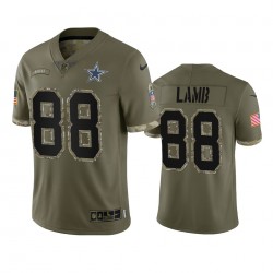 NFL Dallas Cowboys CeeDee Lamb 88 Nike 2022 Salute to Service Jersey