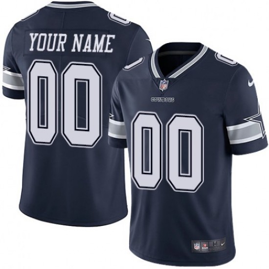 NFL Dallas Cowboys Custom Nike Navy Jersey