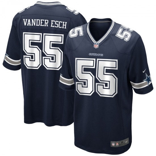 NFL Dallas Cowboys Leighton Vander Esch 55 Nike Navy Jersey