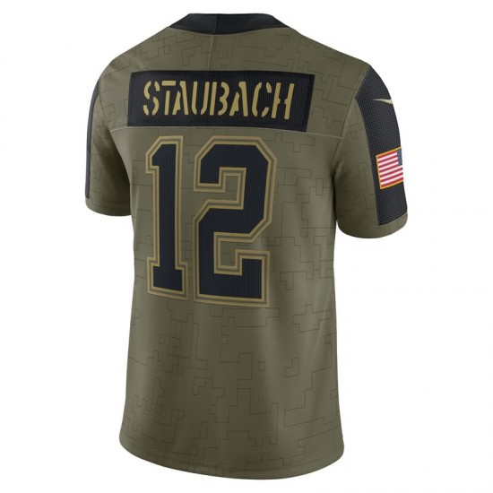 NFL Dallas Cowboys Roger Staubach 12 Nike 2021 Salute to Service Jersey