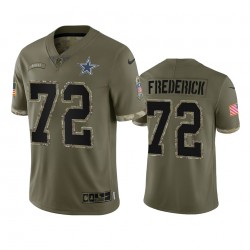 NFL Dallas Cowboys Travis Frederick 72 Nike 2022 Salute to Service Jersey